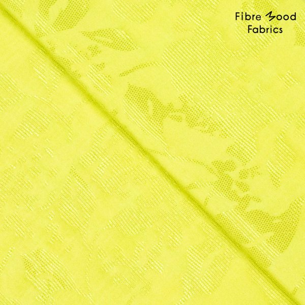 Viskose Struktur - Leaves - yellow - Fibremood No. 30