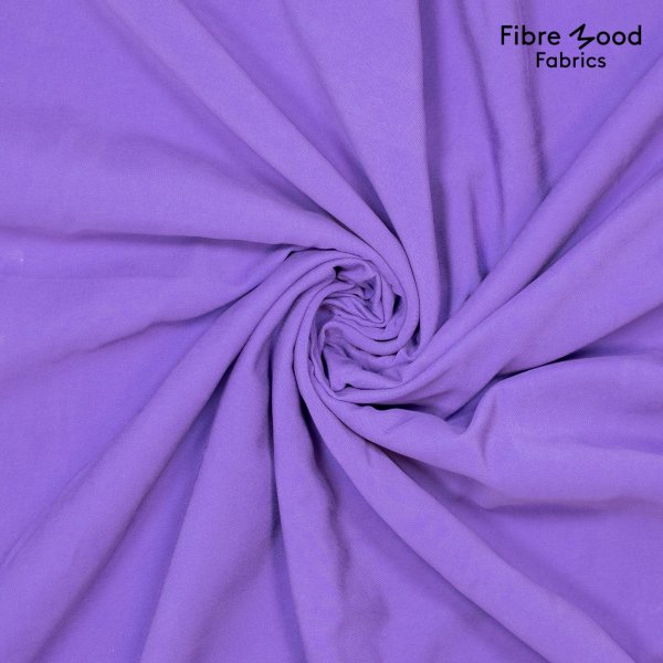 Viskose Twill - uni - purple - Fibremood