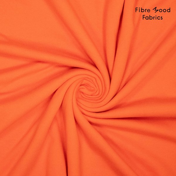 Bio Sweat - brushed - uni - orange - Fibremood No. 32