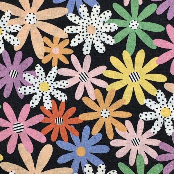 Bio Baumwolle - Happy Daisies - Happy Days - Cloud9fabrics