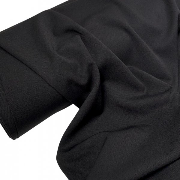 Hosenstoff - Two Way Stretch - Wool Touch - black