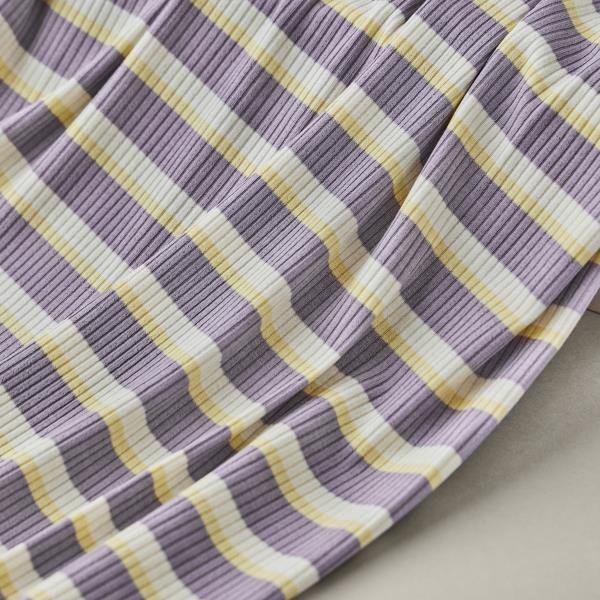 Derby Stripe Jersey mit TENCEL™Modal - purple haze - MeetMilk