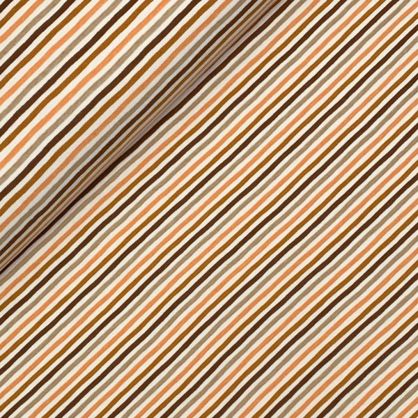 Jersey - Multicolor Stripes - braun/kamel/beige