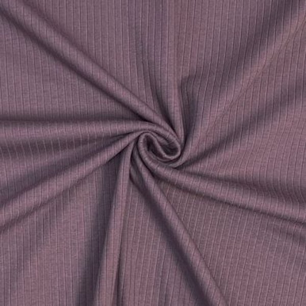 Rippenjersey - Mandy - mauve