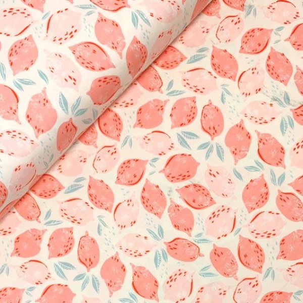 B-WARE !!! - RESTSTÜCK 2,10m !!! - Jersey - Strawberry Lemonade - Sunburst - Art Gallery Fabrics