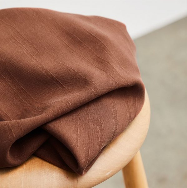 RESTSTÜCK 70cm !!! - Lane Jacquard mit TENCEL™ - pecan - meetMilk