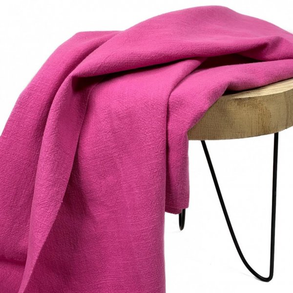 Leinen - stonewashed - fuchsia