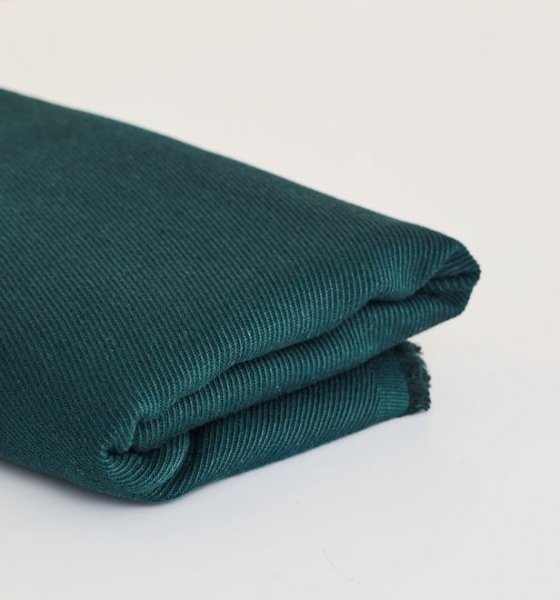 Linen Cotton Twill - bottle green - Mind the Maker