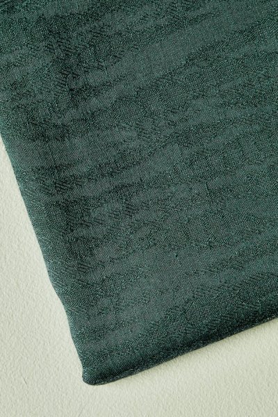 RESTSTÜCK 70cm !!! - Hoya Jacquard Linen Blend mit TENCEL™ - deep green - meetMilk