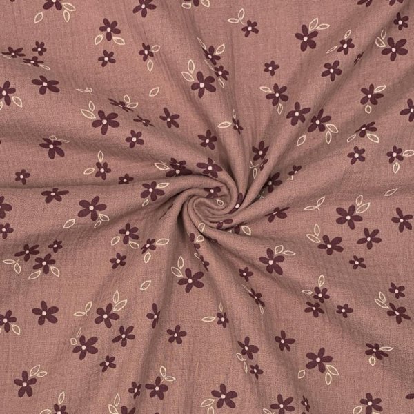 Musselin - Amelie Flowers - mauve