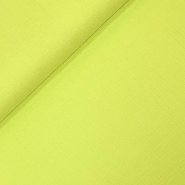 Musselin - uni - yellow neon