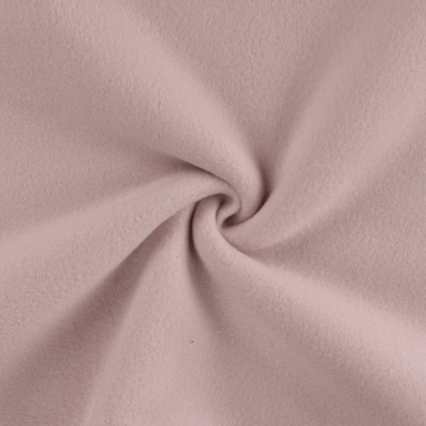 Bio Baumwoll Fleece - uni - old rose