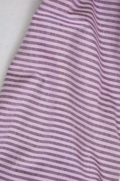 Bio Baumwoll Oxford - Stripe - plum/lilac - Mind the Maker