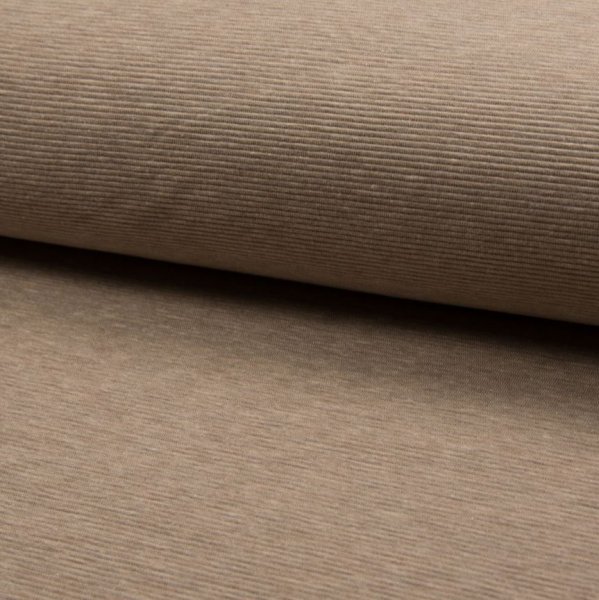 Rib Jersey - Ottoman - beige melange