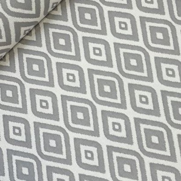 Outdoor Jacquard - Ikat Ogee Double Wrap - grey