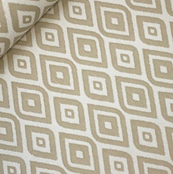 Outdoor Jacquard - Ikat Ogee Double Wrap - sand