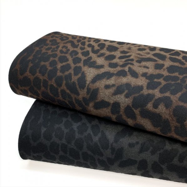 Hosenstoff Viskosestretch - Ponti roma - animal print brown