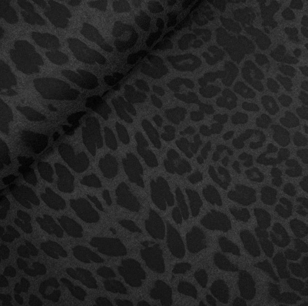 Hosenstoff Viskosestretch - Ponti roma - animal print anthrazit