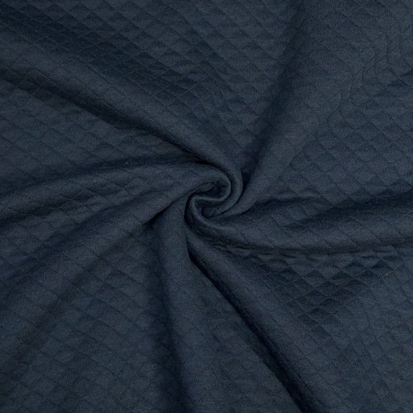 RESTSTÜCK 50cm !!! - Stepper - Cotton Diamond - navy