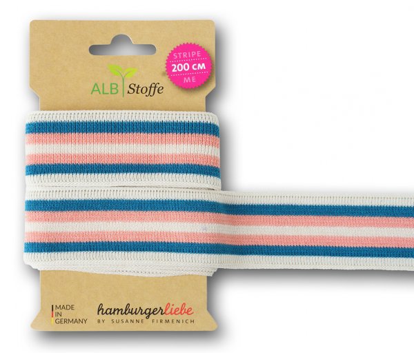 Bio Stripe - College - Col. 112 - Only You - Hamburger Liebe - Albstoffe