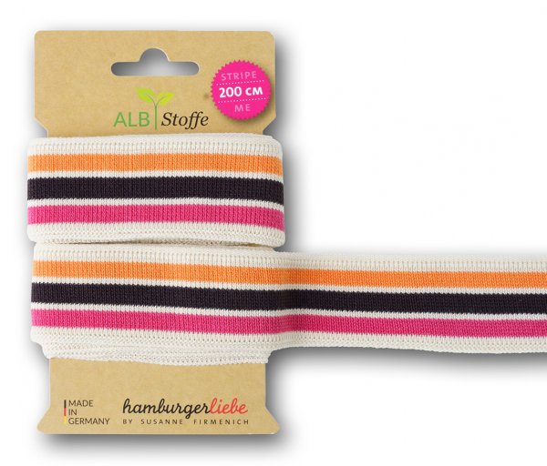 Bio Stripe - College - Col. 108 - Only You - Hamburger Liebe - Albstoffe