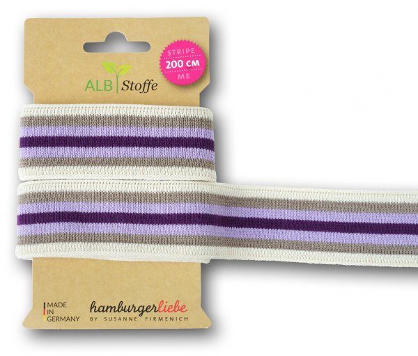 Bio Stripe - College - Col. 110 - Only You - Hamburger Liebe - Albstoffe