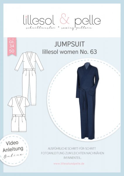 Papierschnittmuster - Jumpsuit No. 63 - Damen - Lillesol & Pelle