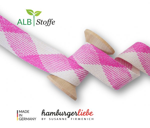 Bio Flachkordel - Twist Me - Flat - 3,5 cm - Col.19 - Albstoffe - Hamburger Liebe