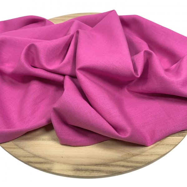 Leinen Viskose - Marciano - uni - fuchsia