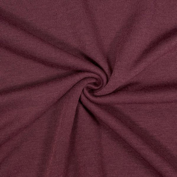 Viskose Strick Jersey - Merino Touch - uni - burgundy