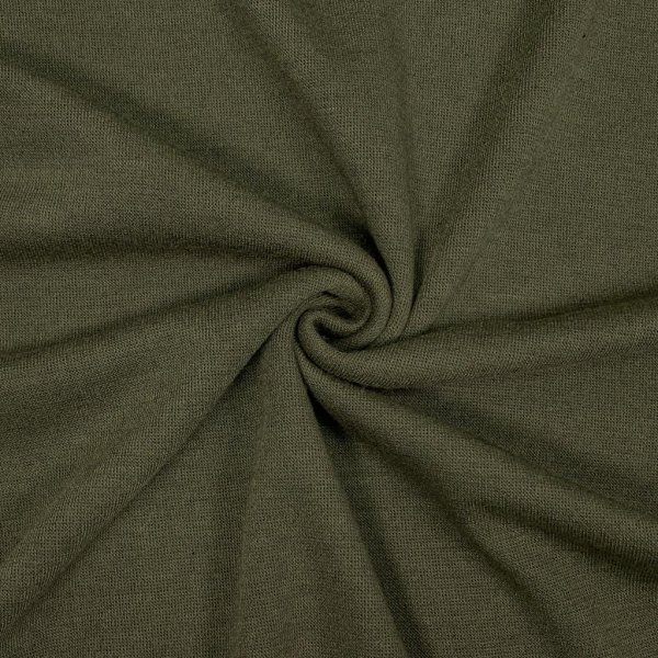 Viskose Strick Jersey - Merino Touch - uni - khaki