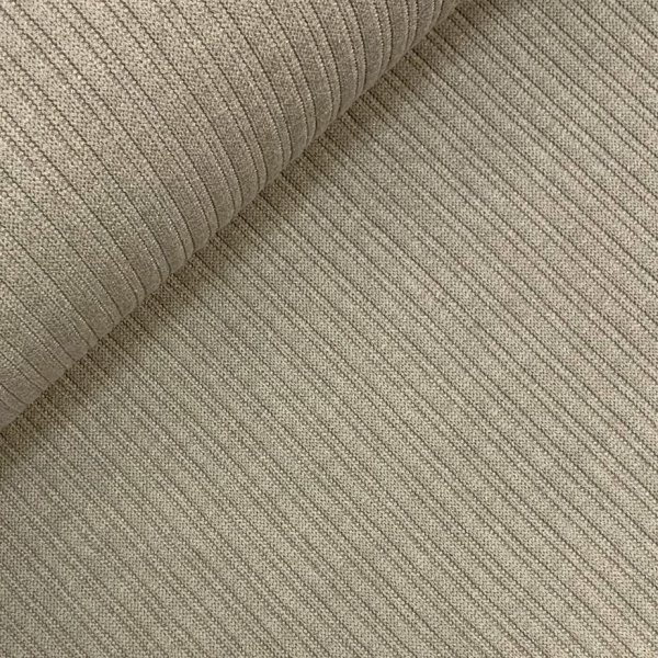 Viskose Strick - gerippt - beige