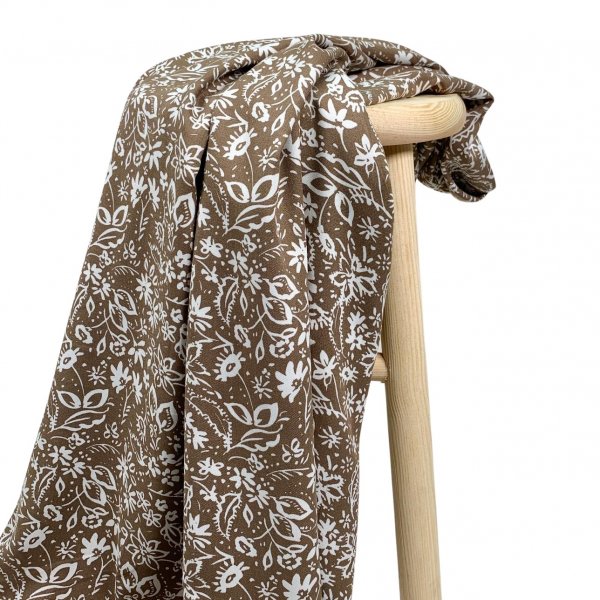 Viskose Twill - Flower Mailin - taupe