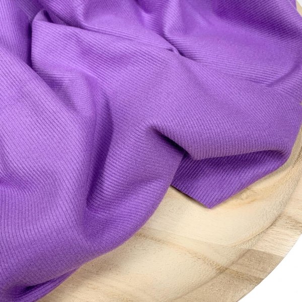 Feinripp Viskosejersey - uni - orchid