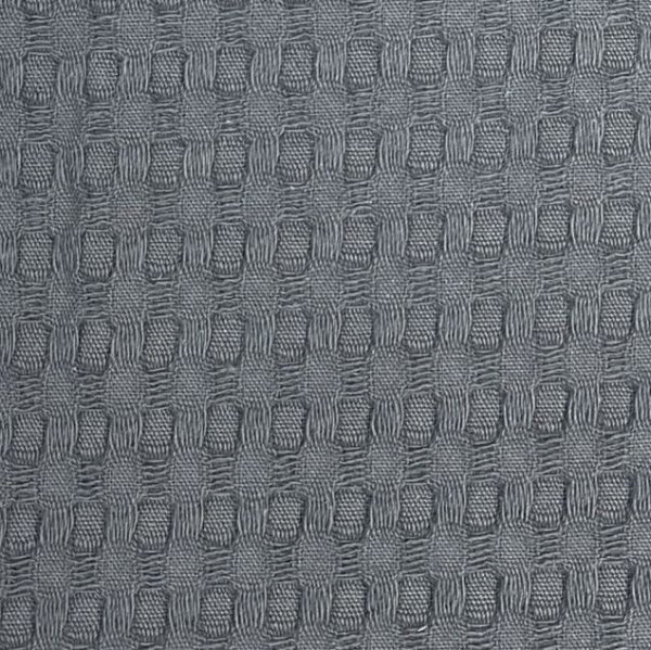 Waffelpique Baumwolle - XL - dark grey