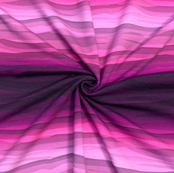 Summersweat - Wavy Stripes - pink - Swafing by Lycklig Design