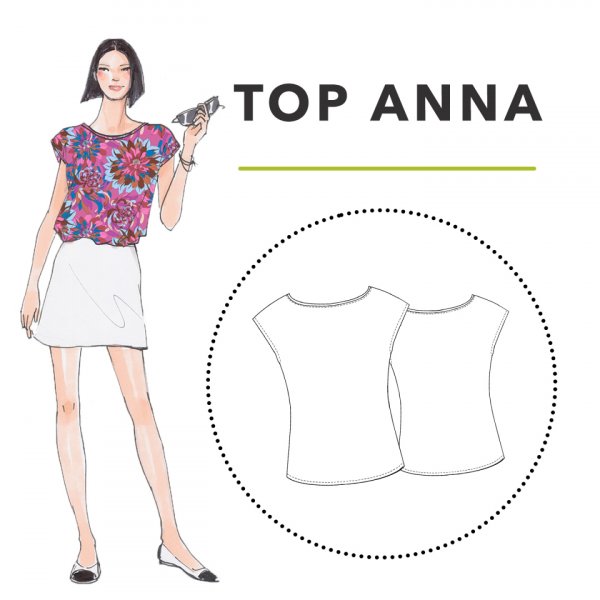 Papierschnittmuster - Anna - Basicshirt - Damen - Schnittmuster Berlin