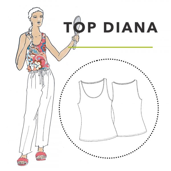 Papierschnittmuster - Diana - Trägertop - Damen - Schnittmuster Berlin