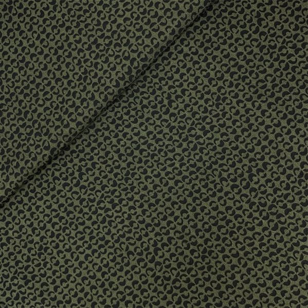 Viskose - Broken Dots - khaki