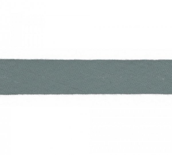 Schrägband - Musselin - 20mm - dusty blue