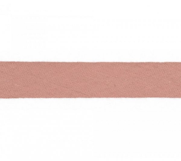 Schrägband - Musselin - 20mm - dusty rose