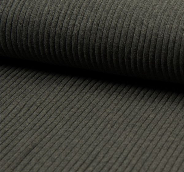 Bündchen Schlauch - Heavy Rib - dark grey melange