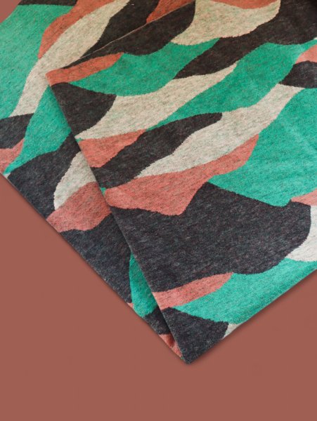 Bio Jacquard - Horizon - black/jolly green - Mind the Maker