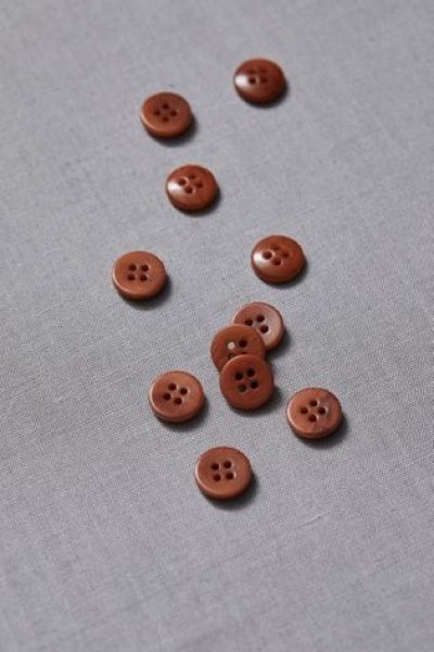 Knopf Corozo - Plain - 11 mm - rust - meetMilk