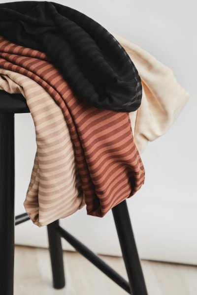 Two Tone Stripe Twill mit TENCEL™ - shell - MeetMilk