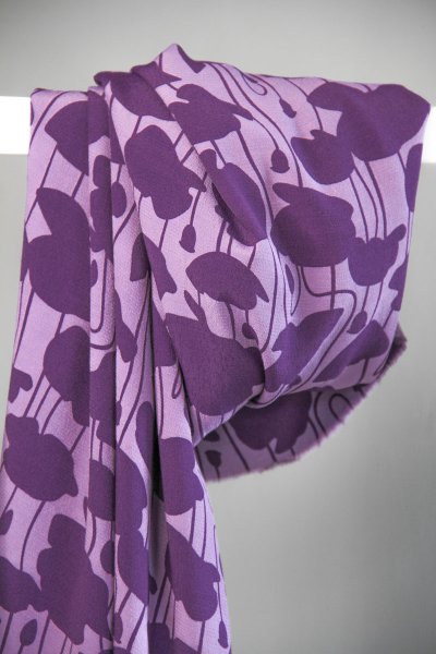 Crepe Viskose mit LENZING™ ECOVERO™ Fasern - Poppy Shade - lilac - meetMilk