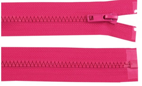 Reißverschluss - 45 cm - teilbar - pink