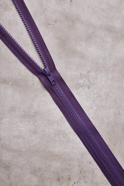 Reißverschluss - teilbar - 55 cm - plum - Mind the Maker