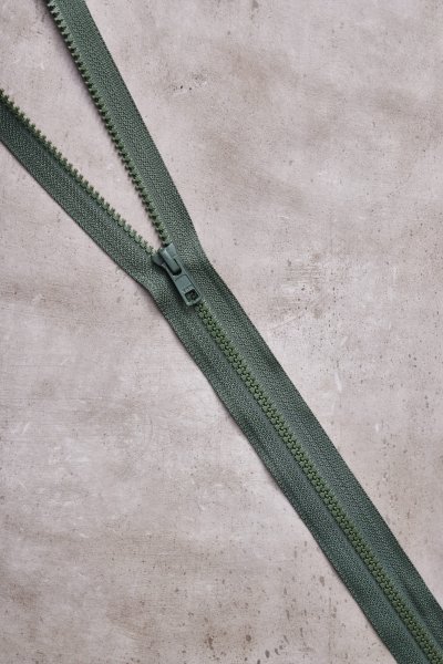 Reißverschluss - teilbar - 65 cm - green khaki - Mind the Maker