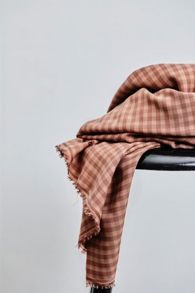 Two Tone Check mit TENCEL™ - old rose - meetMilk